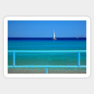 Shades of blue - Kos island Sticker